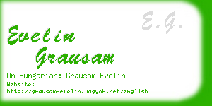 evelin grausam business card